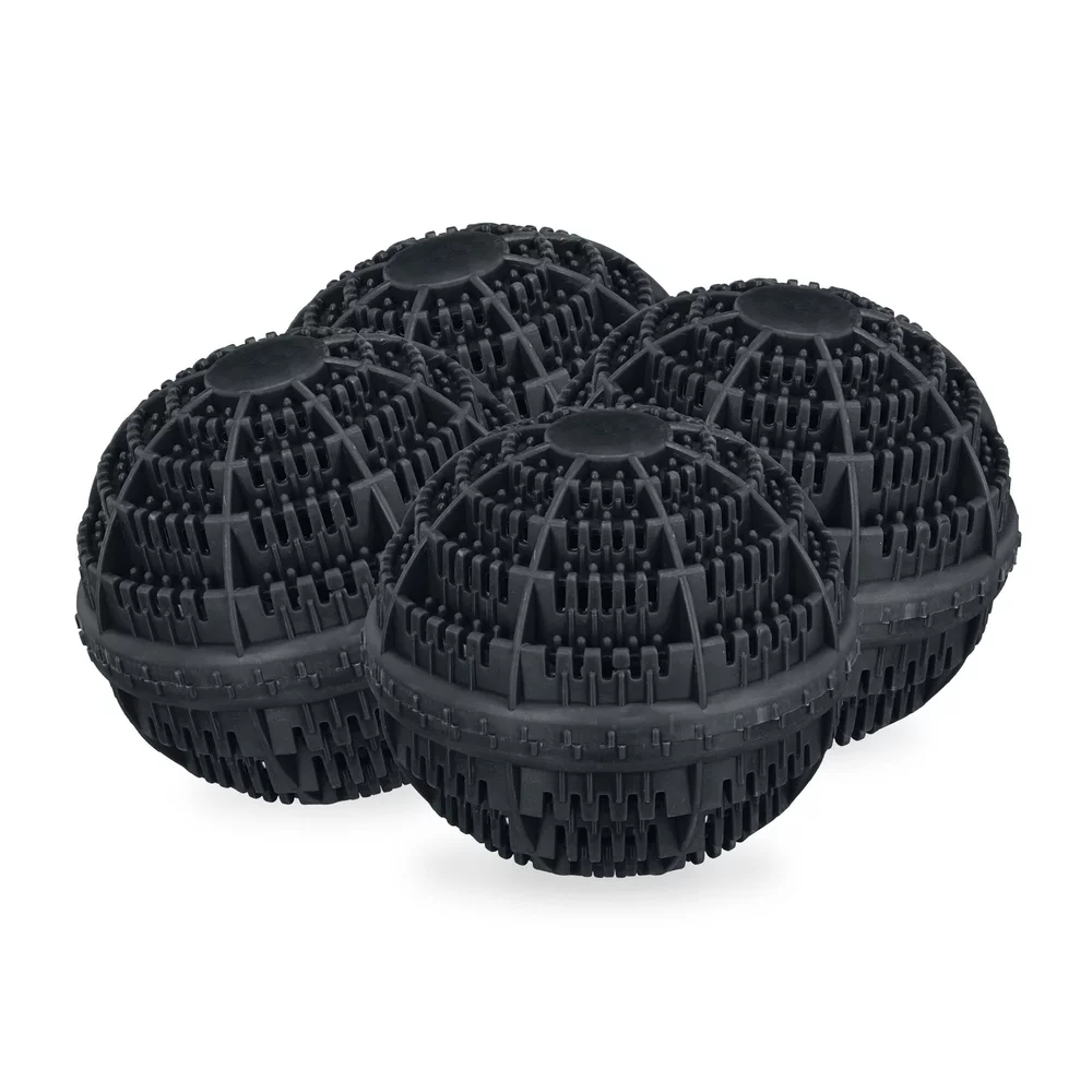 RELAXDAYS Wäschekugel Schwarzer Waschball 4er Set