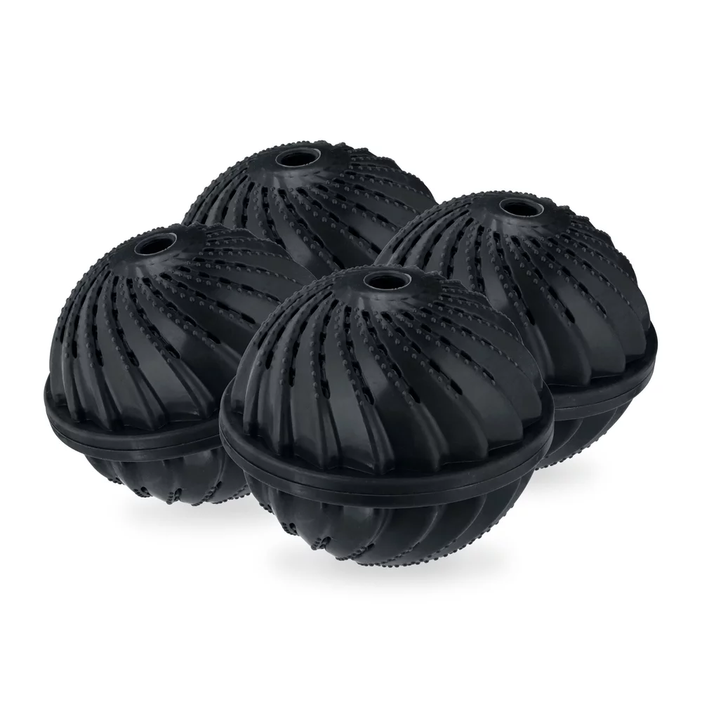RELAXDAYS Wäschekugel Schwarzer Waschball 4er Set